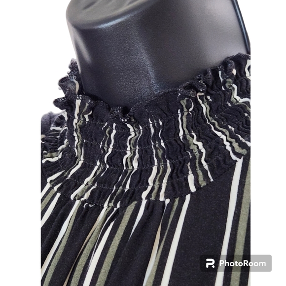 Black & White stripe jump suit SZ M - Picture 4 of 6